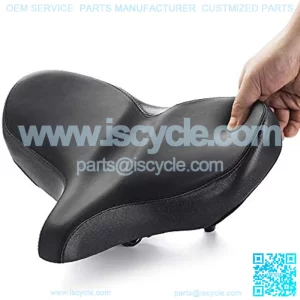 Exercise Bike Seat -Super Large Wide Bicycle Saddle with Soft Cushion Improves for Mountain Bike, Road Bicycle, Hibrid and Stationary Bike10.6" x 13.4"