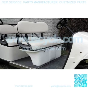 White Seat Pod Assembly for Stretched Golf Cart