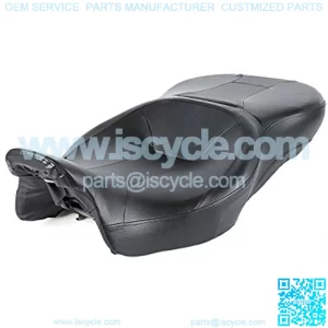 Rider and Passenger Seat for Harley Davidson Touring models 2009-2020 Road FLHR Road Glide FLTRX Street Glide FLHX Electra Glide FLHT,Vivid Black