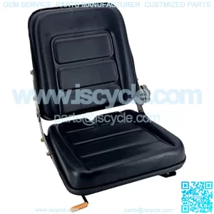 PVC Forklift Seat Suspension Tractor Seat with 140?? Adjustable Back Angle | Black | Fits Excavator Forklift, Tractor, Skid Loader, Backhoe Dozer Telehandler, Heavy Mechanical Seat