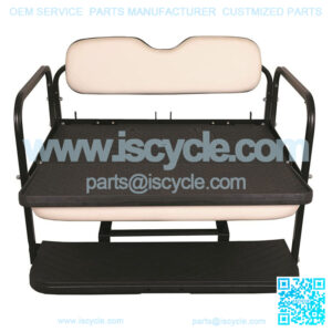 Universal Custom Colors Golf Cart Rear Flip Seat Kit Plastic