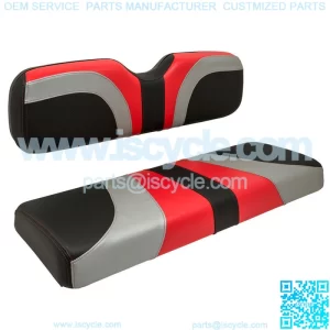 Blade Golf Cart Front Seat Covers for Club Car DS - Red/Silver/Black