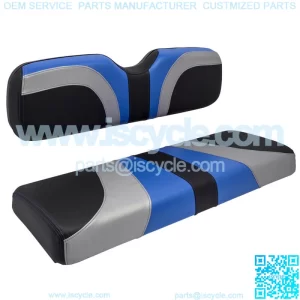 Blade Golf Cart Front Seat Covers for Club Car Precedent- Blue/Silver/Black