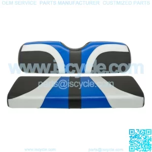 Blade Golf Cart Rear Seat Covers for Genesis 250/300 Seat Kits-Blue/Silver/Black
