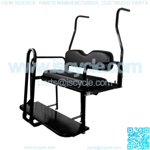 ProFX Rear Seat Kit with Grab Bar for Club Car DS (2000.5-Up) Golf Cart - Black