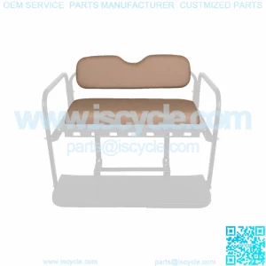 Golf Cart Rear Flip Seat Replacement Cushion Set (Club Car EZGO Yamaha) - Sand