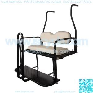 ProFX Rear Seat Kit w/ Grab Bar for Club Car DS (1982-2000.5) Golf Cart - White