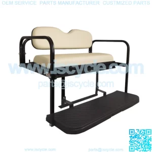 MACH3 Rear Flip Seat for Yamaha Drive2 Golf Carts 2017 & Up - White