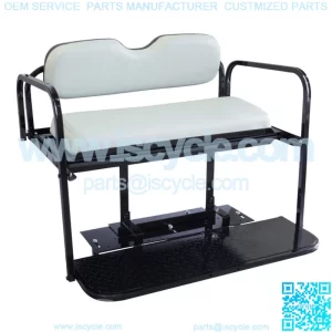 Yamaha Drive G29 Golf Cart Flip Folding Rear Back Seat Kit, 2007 & Up - White