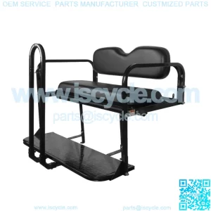 ProFX Rear Seat Kit with Grab Bar for EZGO RXV (2008-Up) Golf Cart - Black