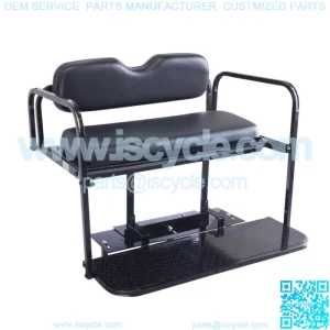 Yamaha Drive G29 Golf Cart Flip Folding Rear Back Seat Kit, 2007 & Up - Black
