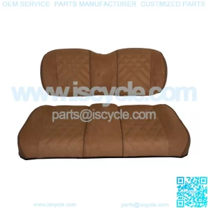 Suede Front Seat Cushions for EZGO TXT (95-Up) Gas & Electric Golf Cart - Honey