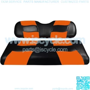 Riptide 2004-Up Black/Orange Two-Tone Front Seat Cover for Club Car Prece