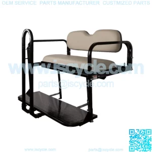ProFX Rear Seat Kit with Grab Bar for Yamaha G29/Drive Golf Cart - Stone Gray