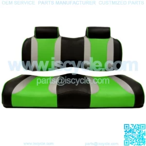 Golf Cart Seats for Club Car Precedent (2004-2011) - Black/Green