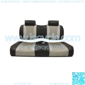 Black/Black Front Seat Cushion for Club Car Precedent Golf Cart 12-Up