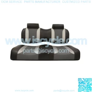 Black/Grey Front Seat Cushion for Club Car Precedent Golf Cart 12-Up