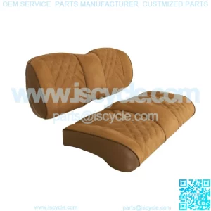 Suede Front Seat Cushions for Club Car Precedent/Tempo/Onward Golf Cart - Honey