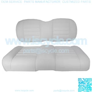 Premium Vinyl Front Seat Cushions for EZGO RXV (08-Up) Golf Cart - White