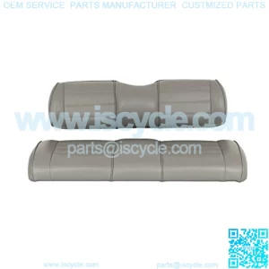 Premium Vinyl Seat Cushions for Mach3 Golf Cart Rear Seat - Gray