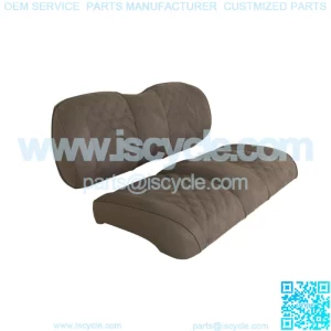 Suede Front Seat Cushions for Club Car Precedent/Tempo/Onward Golf Cart - Pewter