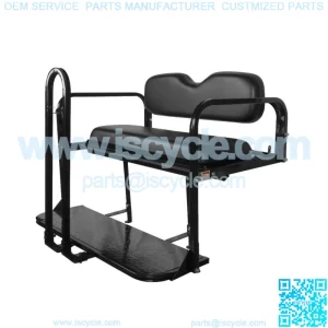 ProFX Rear Seat Kit with Grab Bar for Yamaha Drive2 (2017-Up) Golf Cart - Black