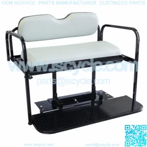 Yamaha G14,G16,G19, G22 Golf Cart Flip Folding Rear Back Seat Kit - Ivory