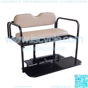 Club Car DS Golf Cart Flip Folding Rear Back Seat Kit for 2000.5-Up - Buff