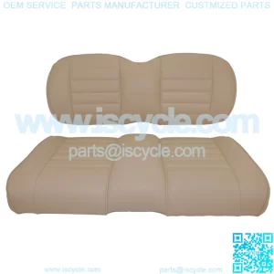 Premium Vinyl Front Seat Cushions for EZGO S6/L6 Express Golf Cart - Beige
