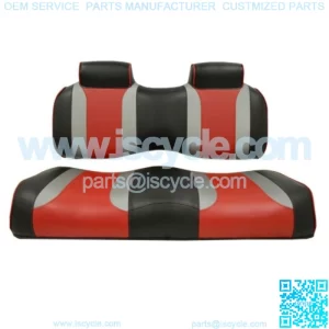 Golf Cart Seats for Club Car Precedent (2004-2011) - Black/Red