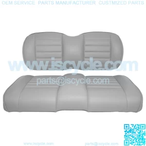 Premium Vinyl Front Seat Cushions for EZGO S6/L6 Express Golf Cart - Gray