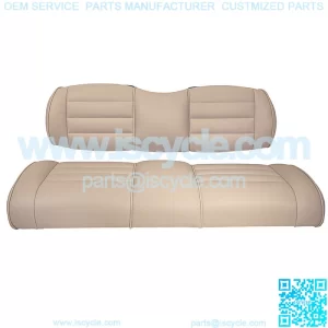 Premium Vinyl Seat Cushions for Mach3 Golf Cart Rear Seat - Light Beige