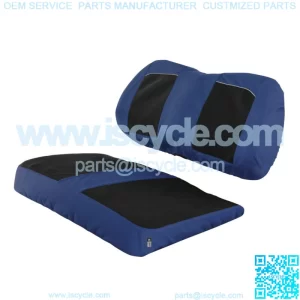 Neoprene Paneled Seat Cover - Blue/Black for Golf Cart