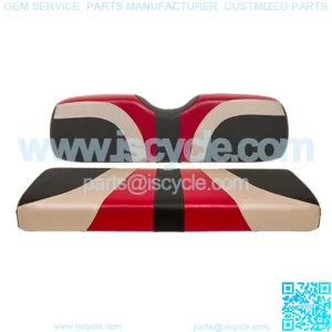 Blade Golf Cart Rear Seat Covers for Genesis 250/300 - Garnet/Champagne/Black