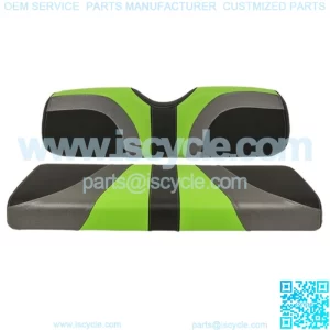 Blade Golf Cart Rear Seat Covers for Genesis 250/300 - Lime Green/Charcoal/Black