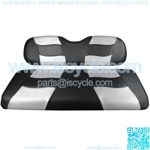 Riptide 2004-Up Black/Silver Carbon Two-Tone Front Seat Covers for Club C