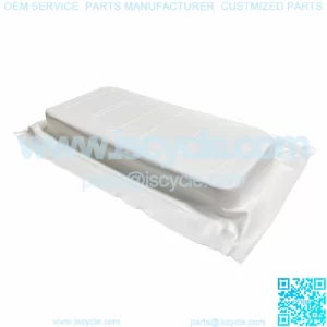 EZGO Shuttle / Express L6 / S6 / L6 Golf Cart White Front Seat Bottom Cover Only