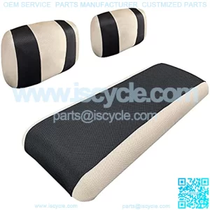 Golf Cart Seat Covers for Yamaha G2 G9 G16 G19 G22 & Club Car DS Pre-2000, E-Z-GO Marathon, Washable Breathable Air Polyester Mesh Cloth, Cool in Summer and Warm in Winter