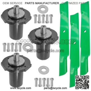 60" Deck Spindle & 20.5" Medium-Lift Blade Kit for Gravely ZT60 PM200 Pro-Master