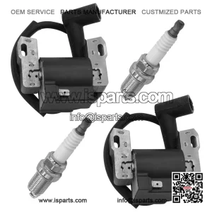 Ignition Coil with Spark Plug Kit Compatible with John Deere Z425 Z435 Z445 EZtrak Mowers - Replaces MIA12788