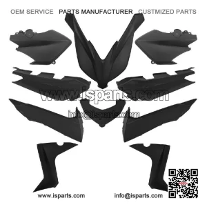 10-Piece Black Body Hull Set for Yamaha XMAX 125/250/400 (2014-2016)