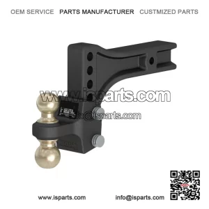 Heavy Duty Adjustable Trailer Hitch Ball Mount - Dual Ball - 2-1/2" Shank - 20K