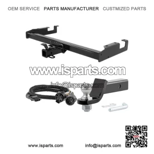 10K 2" Trailer Hitch for 2001-2002 Chevy Silverado 2500HD - 4-Pin Wiring, 1-7/8" Ball, 8' Bed