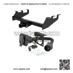 2001-2002 Chevy Silverado 1500HD Trailer Hitch with 7-Pin Wiring ?C Fits 10" Bumper ?C Tommy Gate Compatible ?C Brand