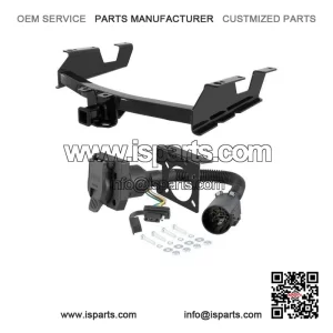 2011-2014 GMC Sierra 3500HD Trailer Hitch with 7-Pin Wiring - 8' Bed - Standard Bumper - 10K Capacity - 2" Receiver