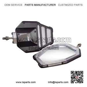 Tactical Convex Side Mirror Set in Billet Aluminum for Kawasaki Mule