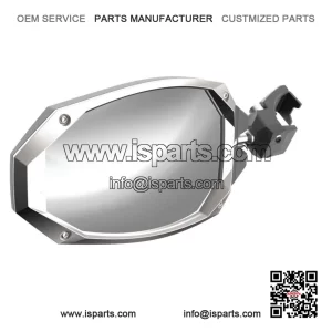 Side View Mirror Pair with Cast Aluminum Body & Bezel for Can-Am Profiled Tube