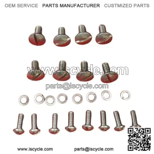 For Round Nose IH Farmall Cub ?C Stainless Steel Tank Dash Hood Grill Dogleg Bolt Screw Kit