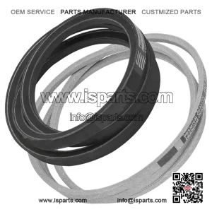 44-Inch Deck Belt Set for MTD White Outdoor LT-140 (1985-1988) - 1/2 x 52" & 1/2 x 74"