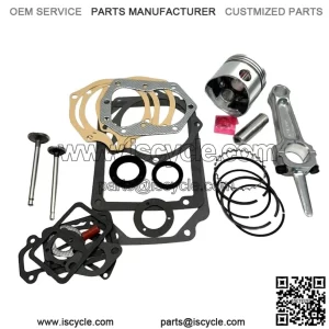 Master Rebuild Kit For 12HP Kohler K301 With Standard Piston And Rod And Valves